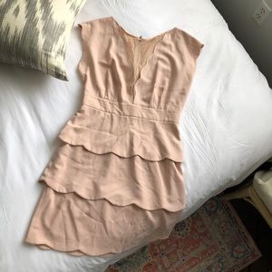Blush Scalloped Dress